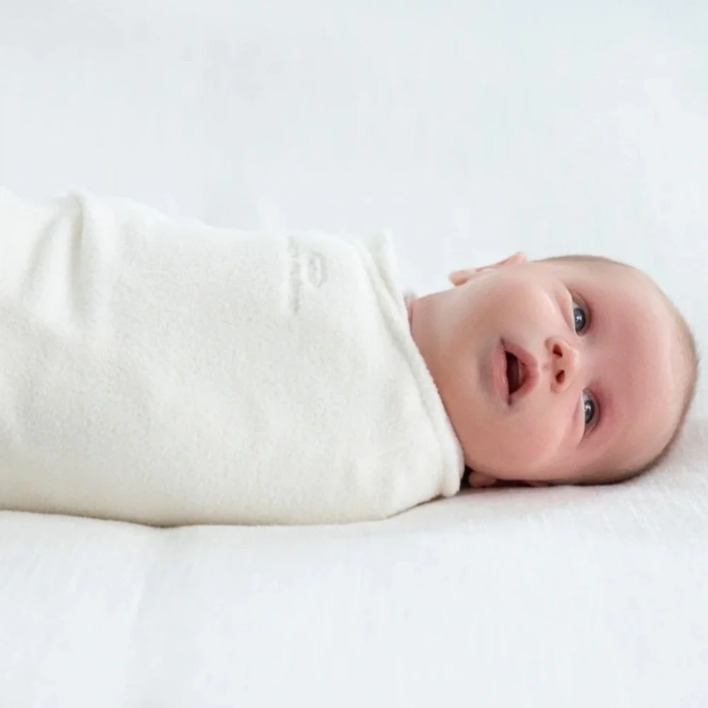 Halo SleepSack Swaddle Micro-Fleece TOG 3.0 Cream White Small 3-6 Months NWT